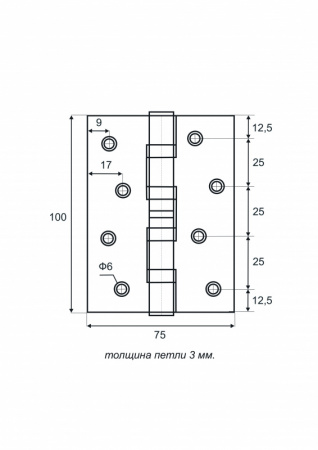 ABRISS 100X75X3.0 4BB