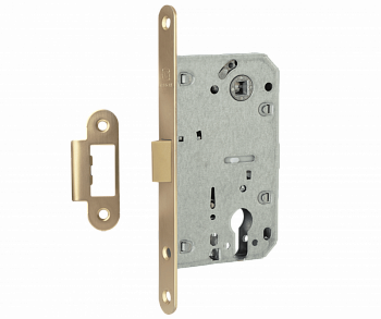 Межкомнатный механизм под цилиндр VETTORE 410 C-S KEVLAR SSG (Сатинированное золото)