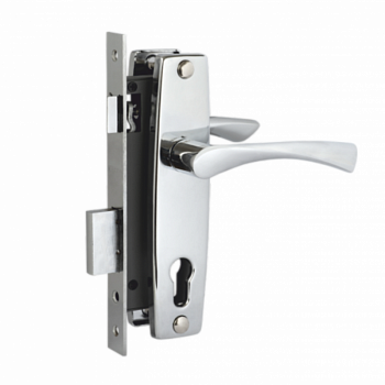 Замок врезной VETTORE 1323 CP в комплекте с ручкой (Хром)