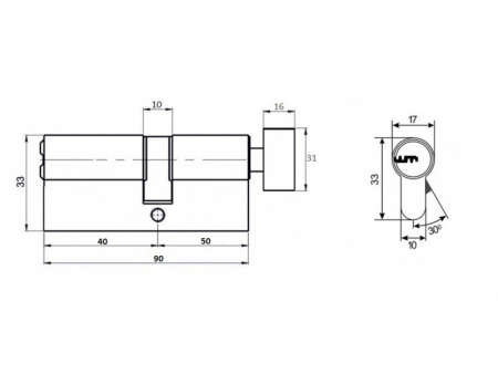 Цилиндр ZN 50Т40 (Верно)